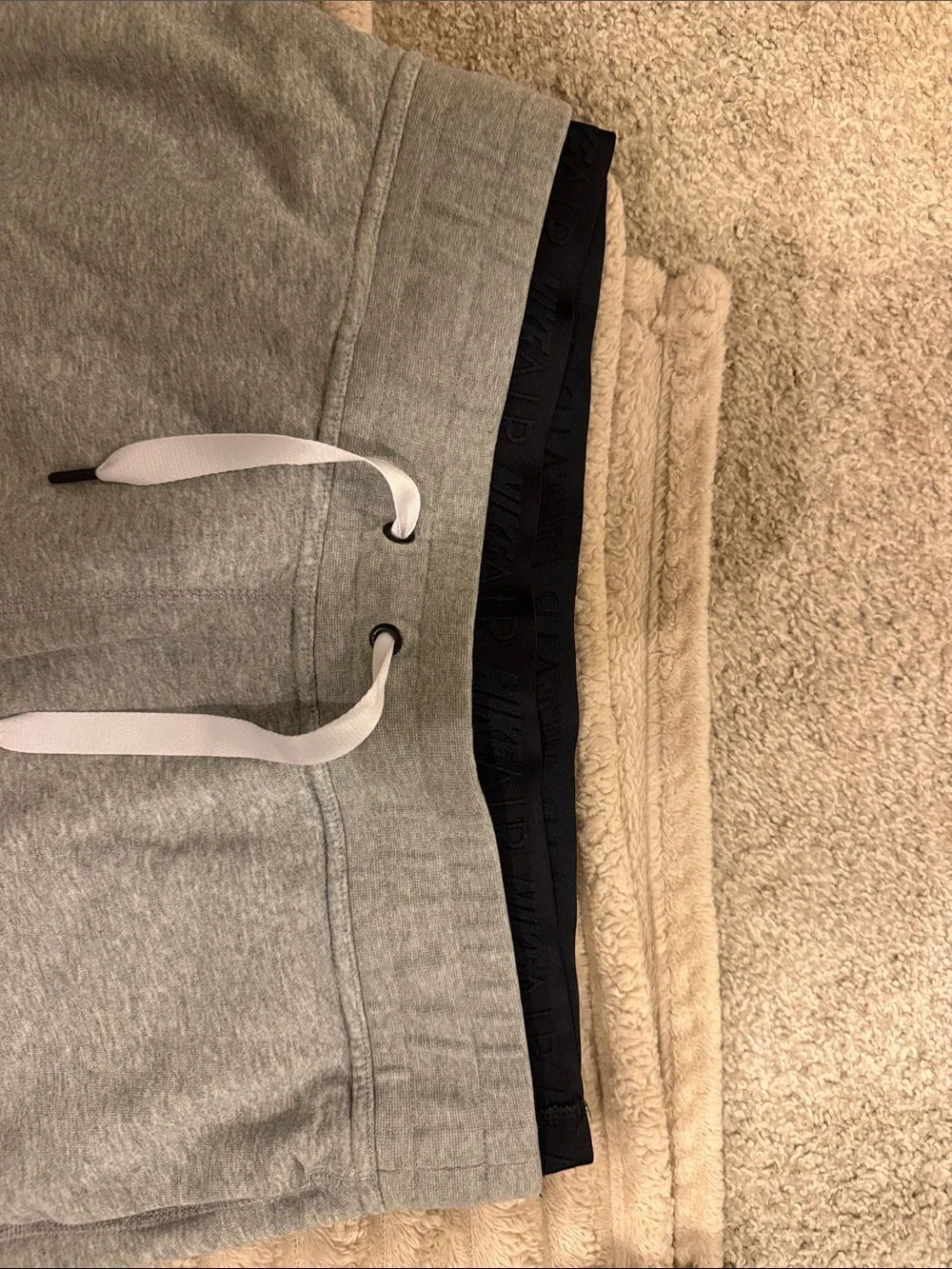 Nike Air Grey Unisex Jogger Sweatpants with secondary accent waistband